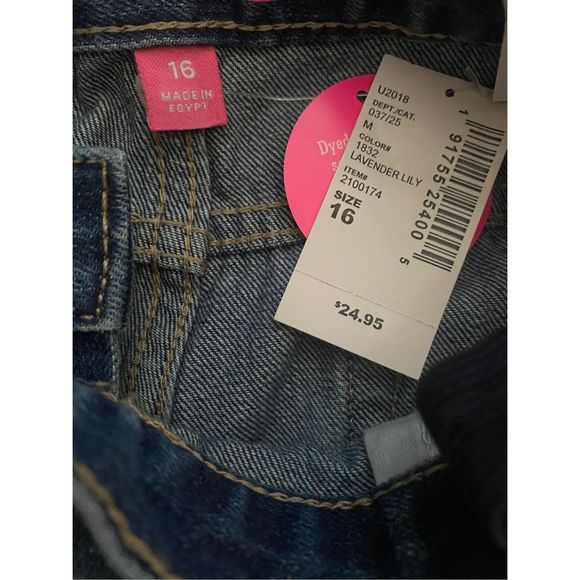 NWT • Girl’s • The Children’s Place • Colored Ombré Denim Wash • Cut Off • Short - Picture 3 of 3